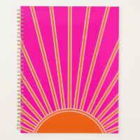 Sun Sunrise Hot Pink And Orange Preppy Sunshine