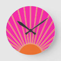 Sun Sunrise Hot Pink And Orange Preppy Sunshine