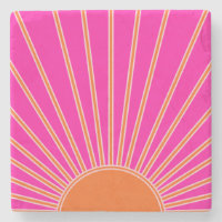 Sun Sunrise Hot Pink And Orange Preppy Sunshine