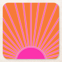 Sun Sunrise Orange And Hot Pink Preppy Sunshine