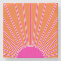 Sun Sunrise Orange And Hot Pink Preppy Sunshine