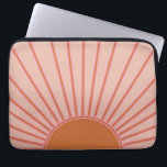 Sun Sunrise Terracotta Earth Tones Sunshine Laptop Sleeve<br><div class="desc">Sun Print – beige / earth tones / terracotta - Sunshine,  Modern Abstract Geometric Sunrise.</div>