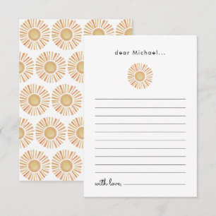 Sun Sunshine 1st Birthday Time Capsule Card