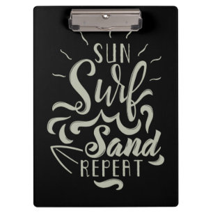 Sun Surf Sand Repeat Clipboard