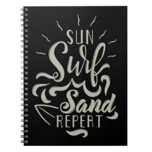 Sun Surf Sand Repeat Notebook