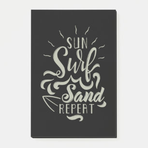 Sun Surf Sand Repeat Post-it Notes