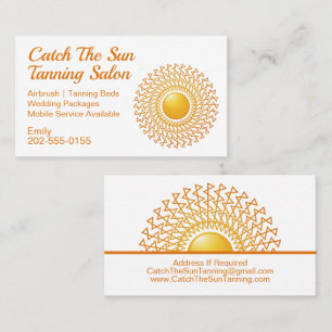 Sun Tanning Mobile Spray Tan Business Card
