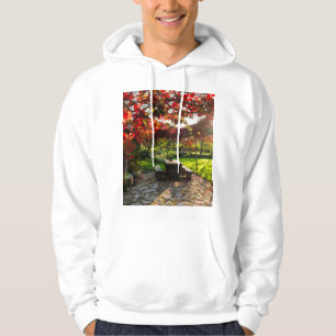 Sun through autumn leaves, Croatia Hoodie