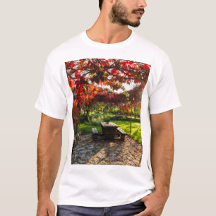 Sun through autumn leaves, Croatia T-Shirt
