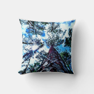 Sun Through the Trees Throw Pillow