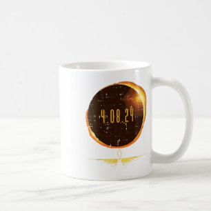 Sun Total Solar Eclipse 2024 Totality April 8 Men  Coffee Mug