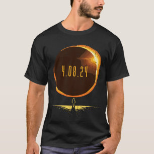 Sun Total Solar Eclipse 2024 Totality April 8 Men T-Shirt