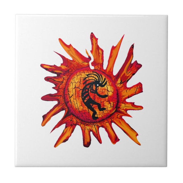 Sun Tunes Ceramic Tile (Front)