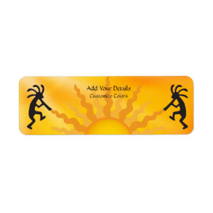 Sun Two Kokopelli Address Label Return Address Label