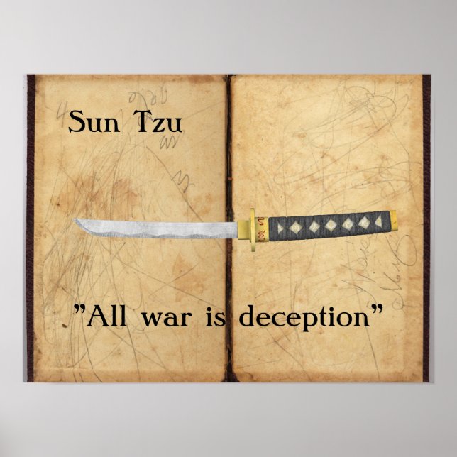 Sun Tzu - All war is deception Poster (Front)