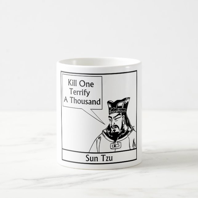 Sun Tzu and Quote Coffee Mug (Center)