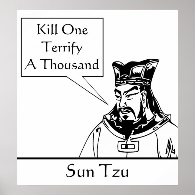 Sun Tzu and Quote Poster (Front)