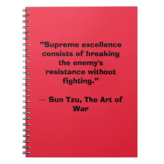 Sun Tzu Art of War Baby Winner Notebook