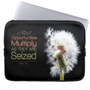 Sun Tzu Inspirational Quote "Opportunities" Laptop Sleeve