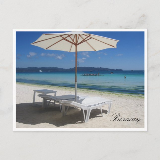 sun umbrella boracay postcard (Front)