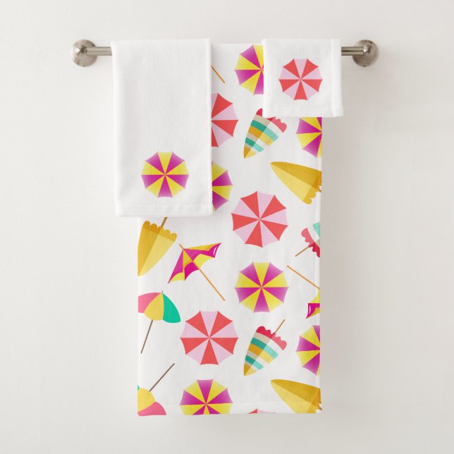 Sun Umbrellas Bath Towel Set (Insitu)