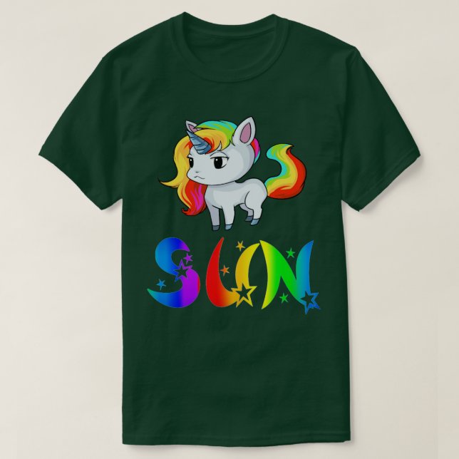 Sun Unicorn  T-Shirt (Design Front)