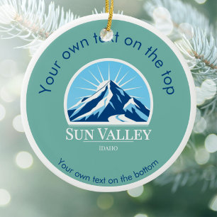 Sun Valley Idaho christmas Ornament