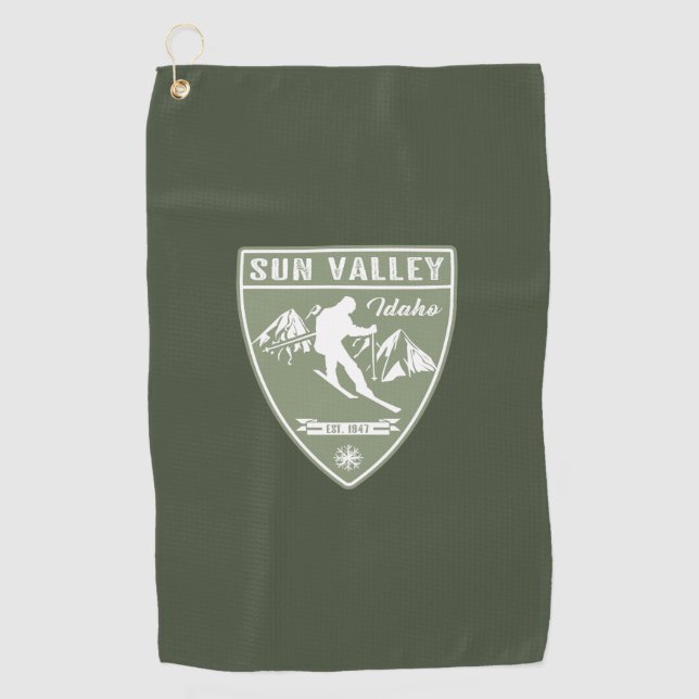Sun Valley Idaho Golf Towel (Front)