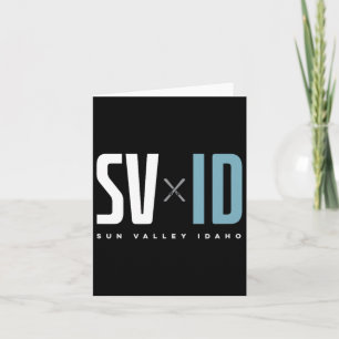 Sun Valley Idaho Graphic Ski Card
