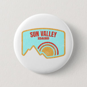 Sun Valley Idaho Mountain 6 Cm Round Badge