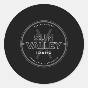 Sun Valley Idaho Ski  Classic Round Sticker