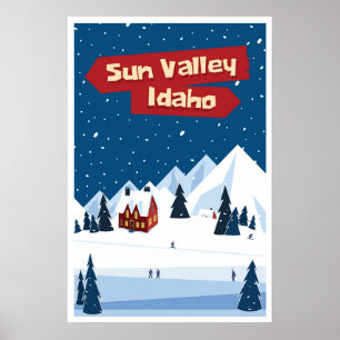 Sun Valley, Idaho,Ski Poster