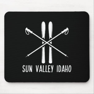 Sun Valley Idaho Ski Skiing Skis Skier Vacation Ho Mouse Pad
