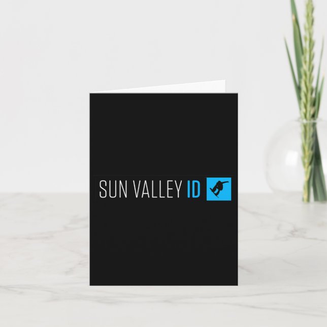 Sun Valley Idaho Snowboard Box Type  Card (Front)