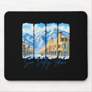 Sun Valley Idaho Traveling Brushstroke Sun Valley Mouse Pad