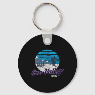 Sun Valley Idaho Usa Ski Resort Snowboarding Key Ring