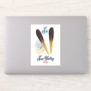 Sun Valley Idaho vintage style ski poster