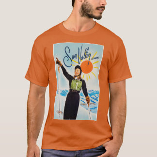 Sun Valley Idaho Vintage Travel Ski T-Shirt
