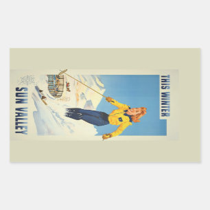 Sun Valley, Idaho Vintage Travel stickers