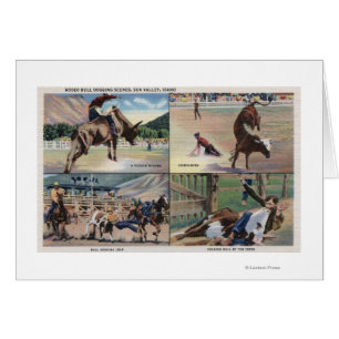 Sun Valley, IDRodeo Bull Dogging Scenes