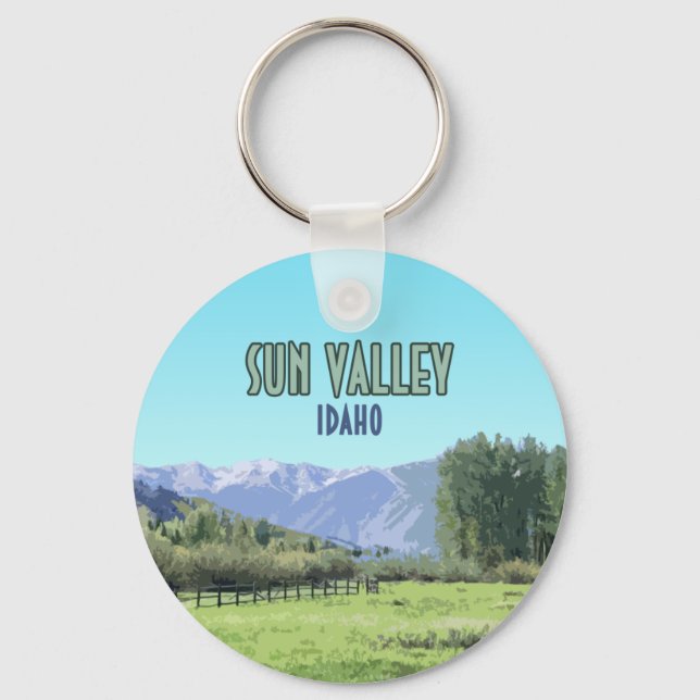 Sun Valley Ketchum Idaho Key Ring (Front)