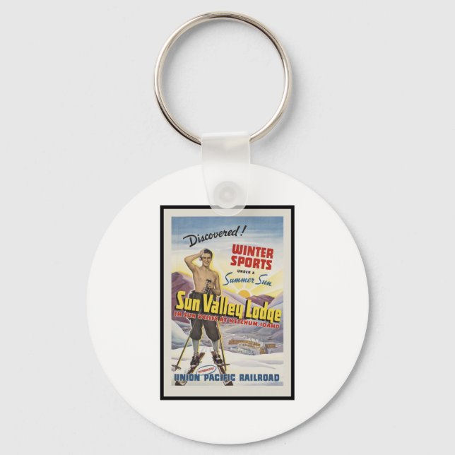 Sun Valley Lodge Idaho Key Ring (Front)