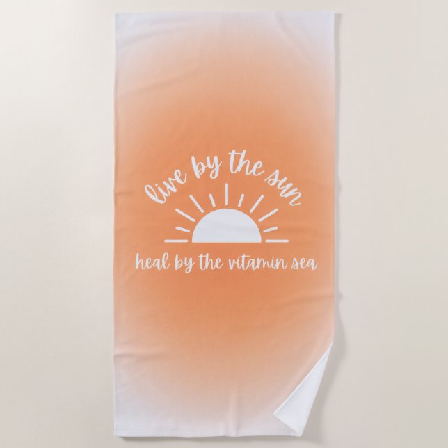 Sun & Vitamin Sea Beach Towel (Front)