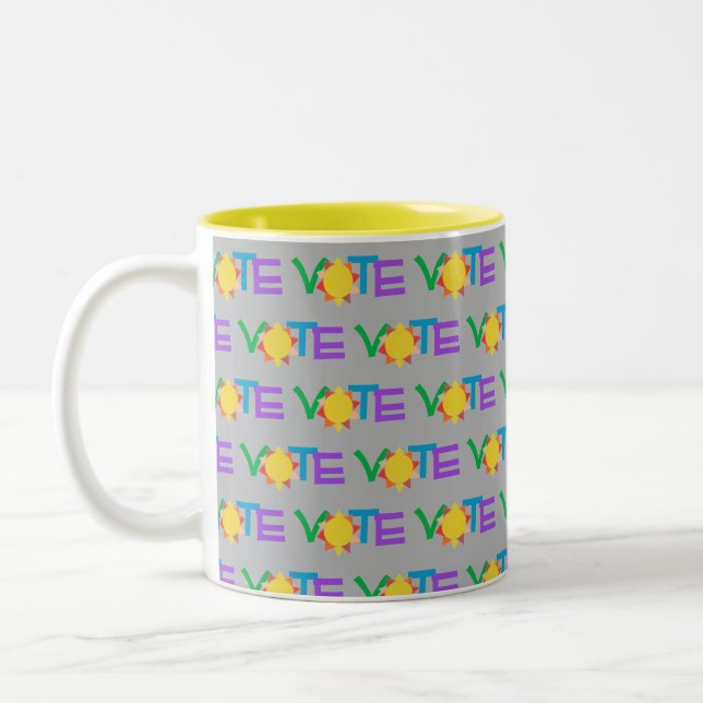 Sun Vote Mug / Fun GOTV / Vote with Sun (Left)