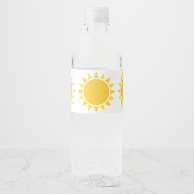 Sun Water Bottle Label (Front)