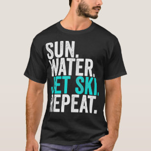 Sun Water Jet ski Repeat Vintage Jet Ski T-Shirt