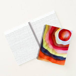 Sun watercolor sunset art notebook