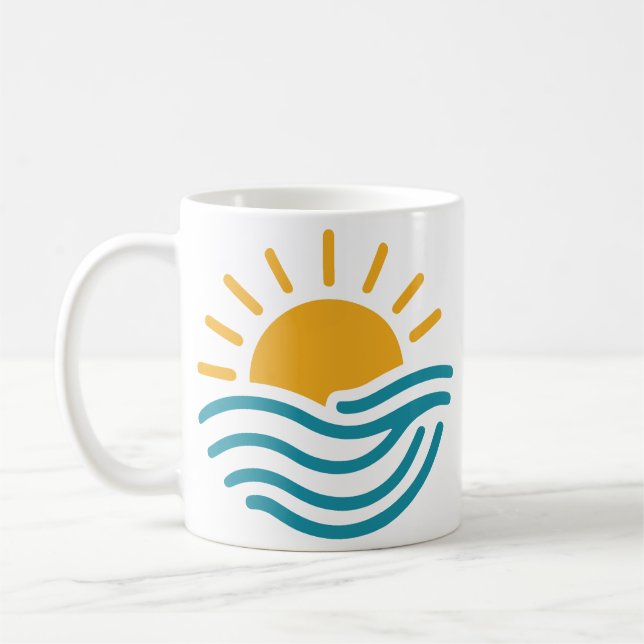 Sun & Wave Coffee Mug (Left)