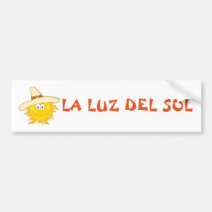 Sun Wearing Sombrero Bumper Sticker