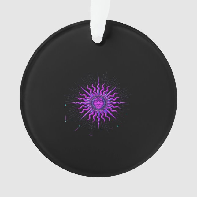 Sun - Whimsigoth Graphic Ornament (Front)